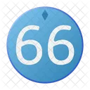 Sixty Six Coin Crystal Icon