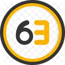 Sixty Three Count Counting Icon