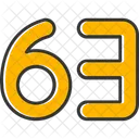 Sixty three  Icon