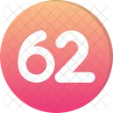 Sixty Two Count Counting Icon