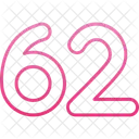 Sixty Two Count Counting Icon