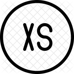 Size Extra Small XS  Icon