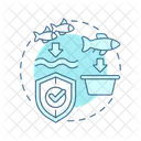 Fish Size Catch Size Seafood Production Icon