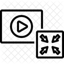 Sizing Video Sizing Video Icon