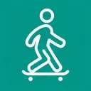 Skate Boarding Skateboard Icon
