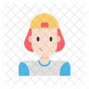 Skate Madchen Frau Avatar Symbol