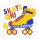 Skate On Skating Roller Skate Icon