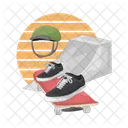 Skateboard Skating Sport Icon