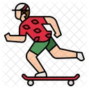 Skateboard Adventure Holidays Icon