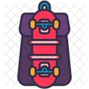 Backpack Bag Skateboard Icon