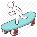 Rollschuhbrett Rollschuhe Skateboard Symbol