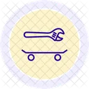 Skateboard Repair Line Icon Icon