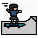 Skateboard Rink Rink Ramp Icône