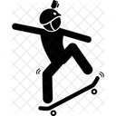 Skateboard Shooting Skateboard Video Making Action Icon