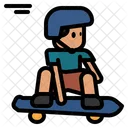 Skateboard Fahren Schlittschuhlaufen Skater Symbol