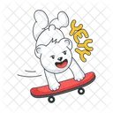 Skateboarding Bear  アイコン