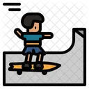 Skateboarding Rink Ramp Icône