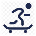 Skateboarding Round  Icon