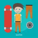 Skater Sport Awards Icon