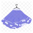 Skater Skirt Clothing Icon