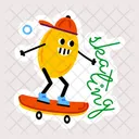 Skating Skateboarding Skateboard Ride Icon