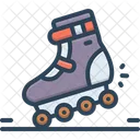 Skating Inline Roller Blades Icon
