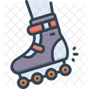 Skating Inline Roller Blades Icon