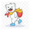 Skating Bear  Icon