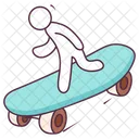 Skating Board Roller Skates Skateboard Icon