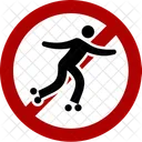 Skating Is Not Allowed Skate Play Icon