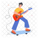 Skating Music Playing Guitar Guitar Musician アイコン