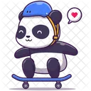 Skating Panda  Icon