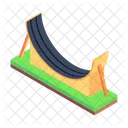 Skating Ramp Halfpipe Skateboard Ramp Icon