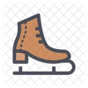 Schlittschuh Skischuhe Skate Symbol