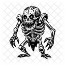Skeleton Scary Monster Icon
