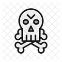 Skeleton Skull Jolly Icon