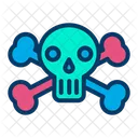 Horror Skeleton Head Icon