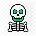 Skeleton Bones Scary Icon