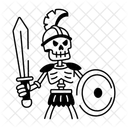 Skeleton Warrior Sword Soldier Icon