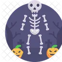 Halloween Skelett Gruselig Symbol