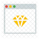 Sketch Diamond Design Icon