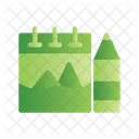 Sketchbook Art Supplies Icon