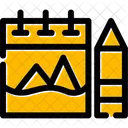 Sketchbook Art Supplies Icon