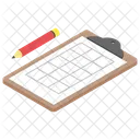 Sketching Drawing Table Clipboard Icon
