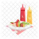 Skewer Barbeque Meal Icon