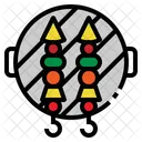 Skewer Barbecue Bbq Icon