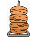Skewer Meat Cooking Icon