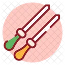 Bbq Barbecue Skewers Sticks Icon