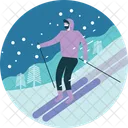 Ski Snow Winter Icon