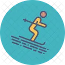 Ski Skifahren Erholung Symbol
